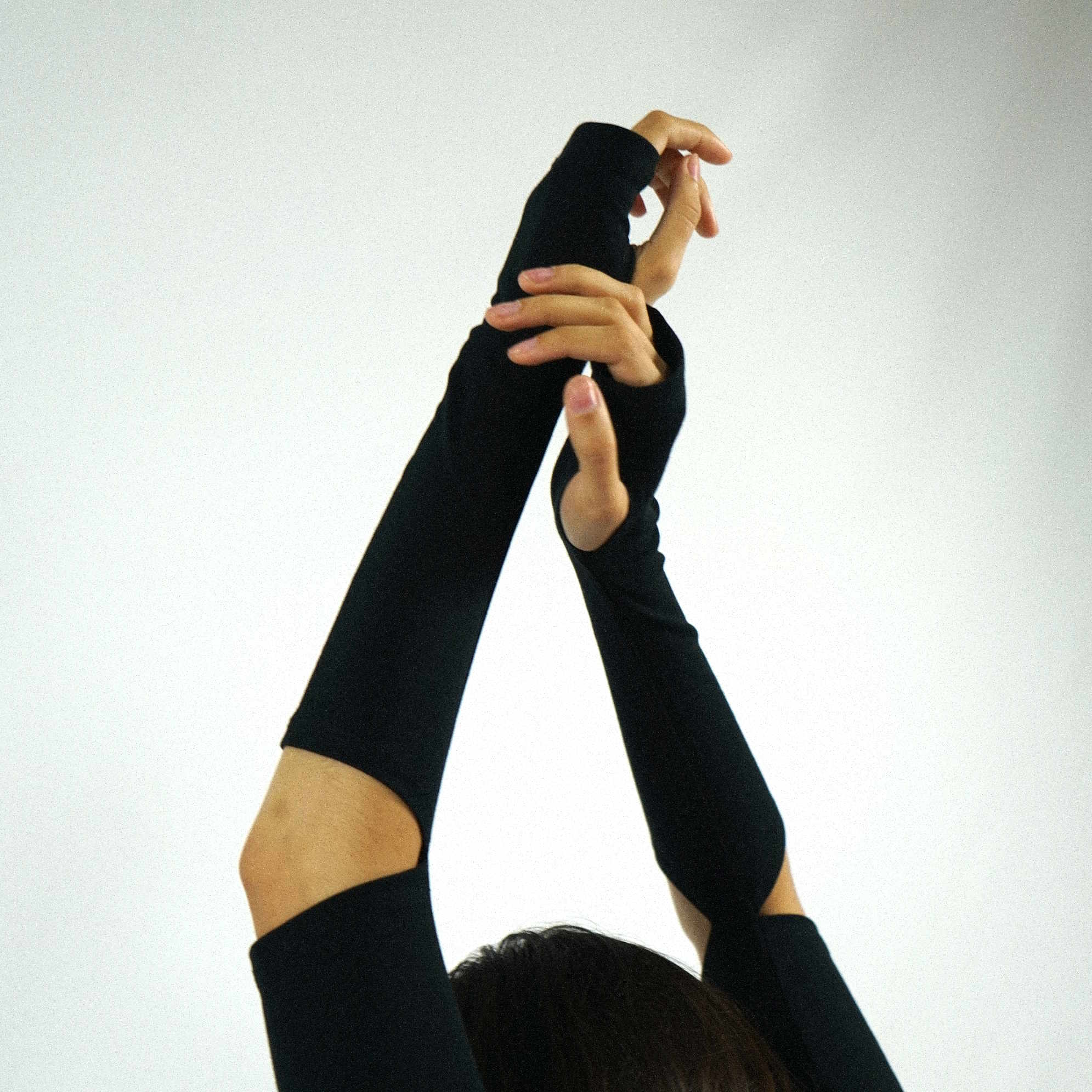 Cutout Arm Sleeves - Black