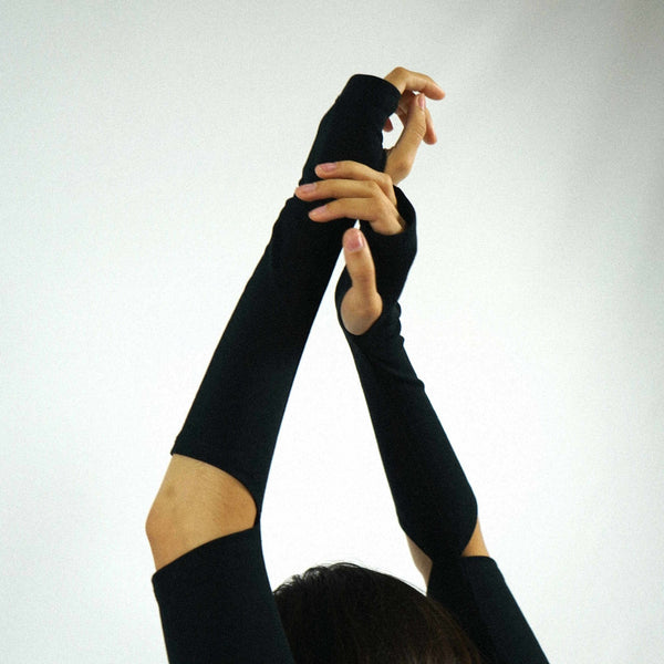 Cutout Arm Sleeves - Black