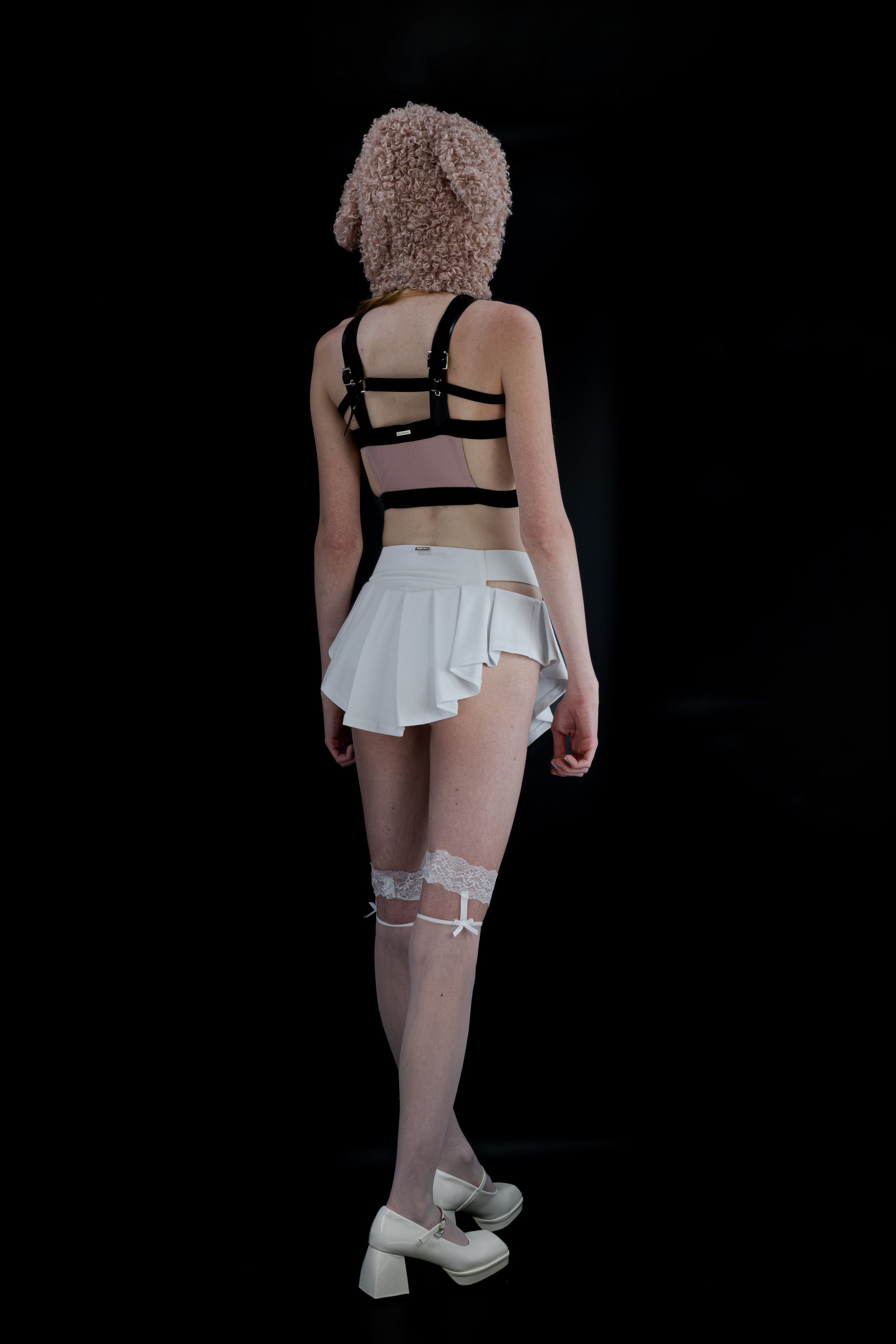 Bunny Hoodie Harness - Pink