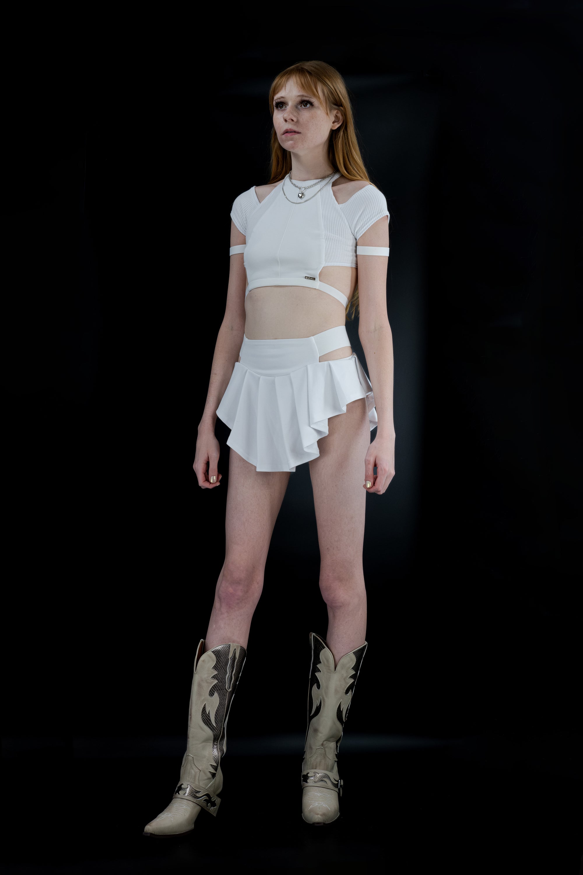 Rodeo Skort - White