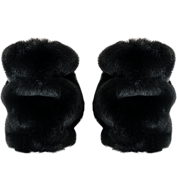 Basic Fuzzy Legwarmers - Black