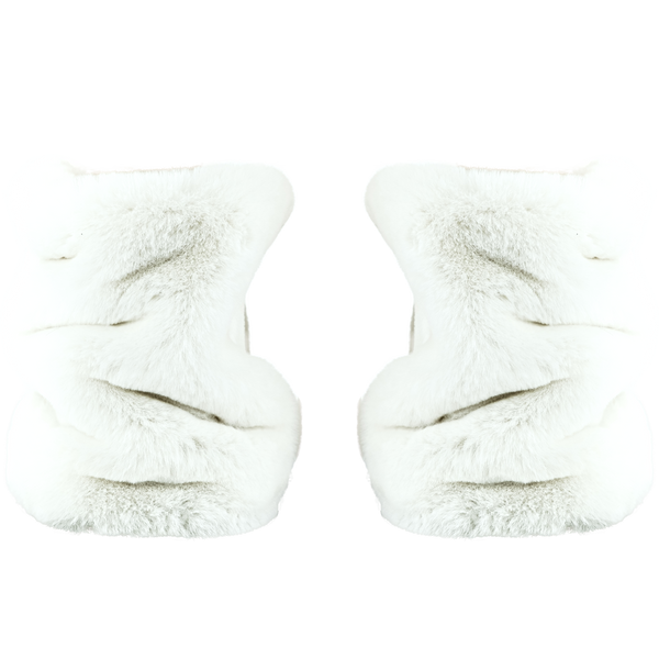 Basic Fuzzy Legwarmers - White