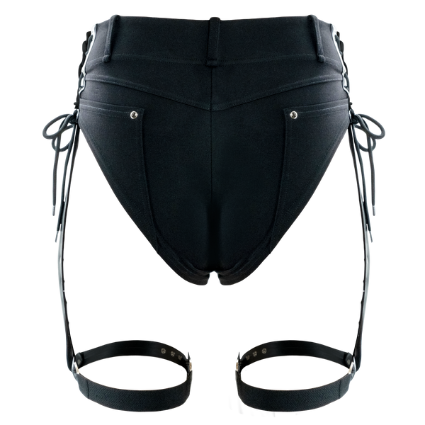 Nocturnal Harness Shorts - Black