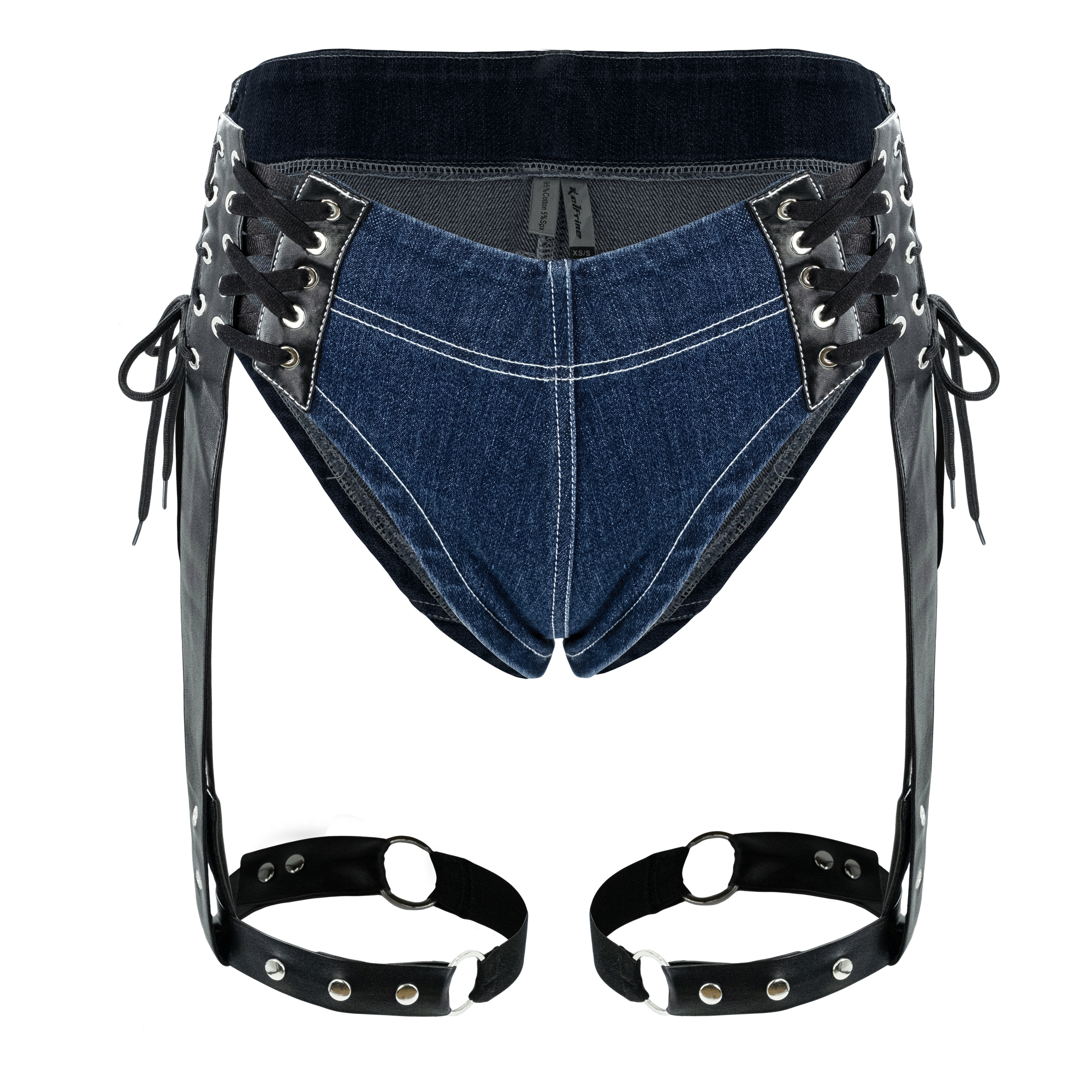 Nocturnal Harness Shorts - Denim