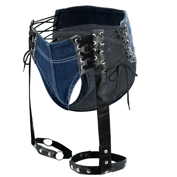 Nocturnal Harness Shorts - Denim