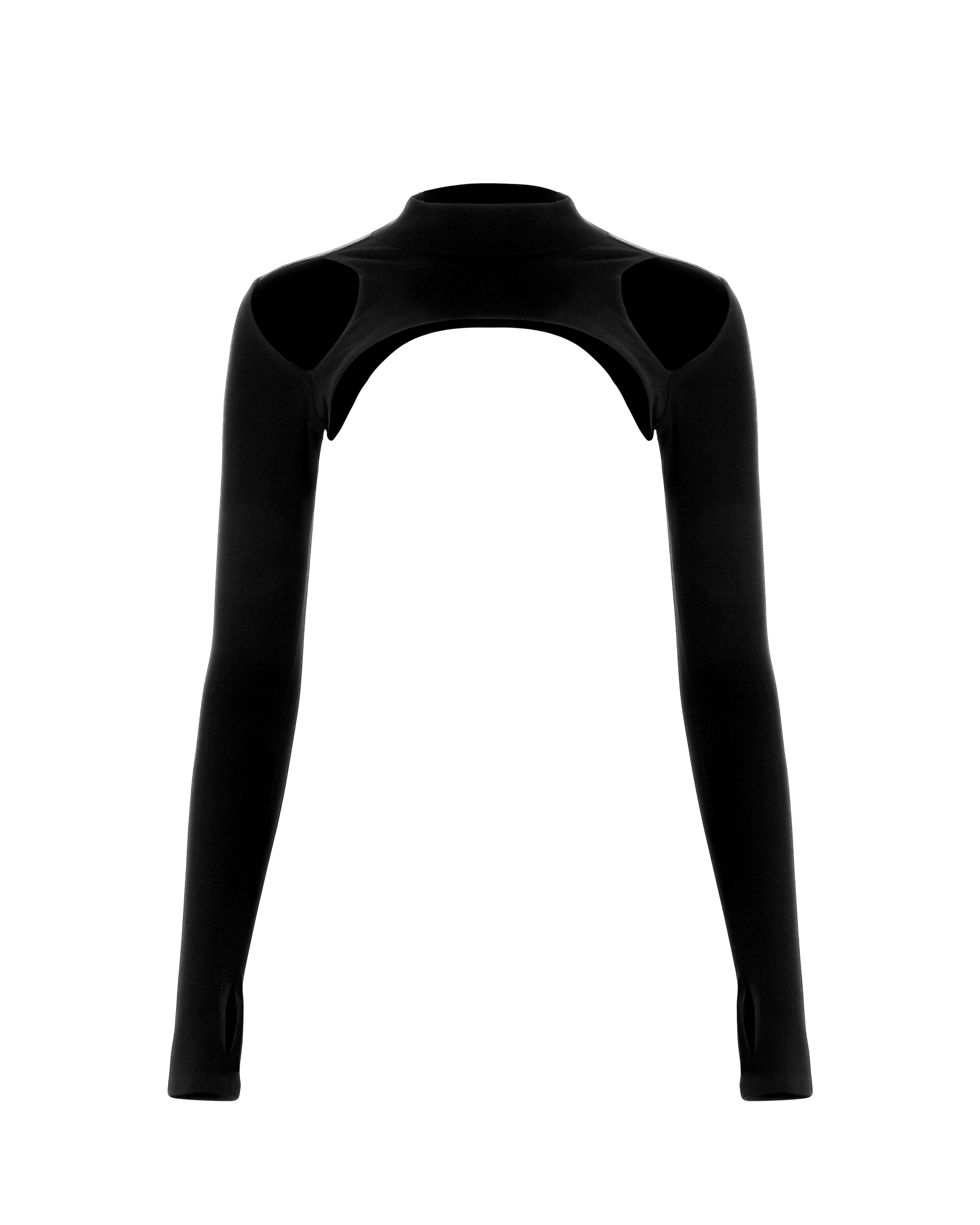 Cutout Shrug - Black