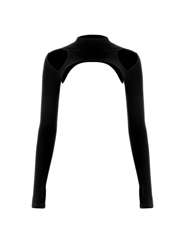 Cutout Shrug - Black