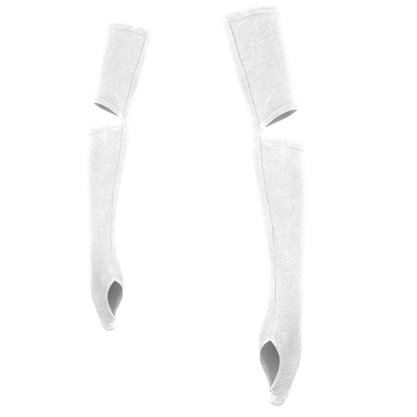 Cutout Arm Sleeves - White