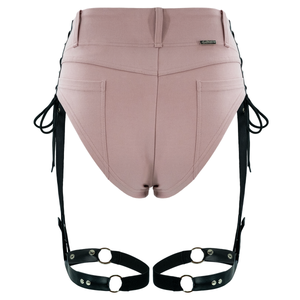 Nocturnal Harness Shorts - Pink