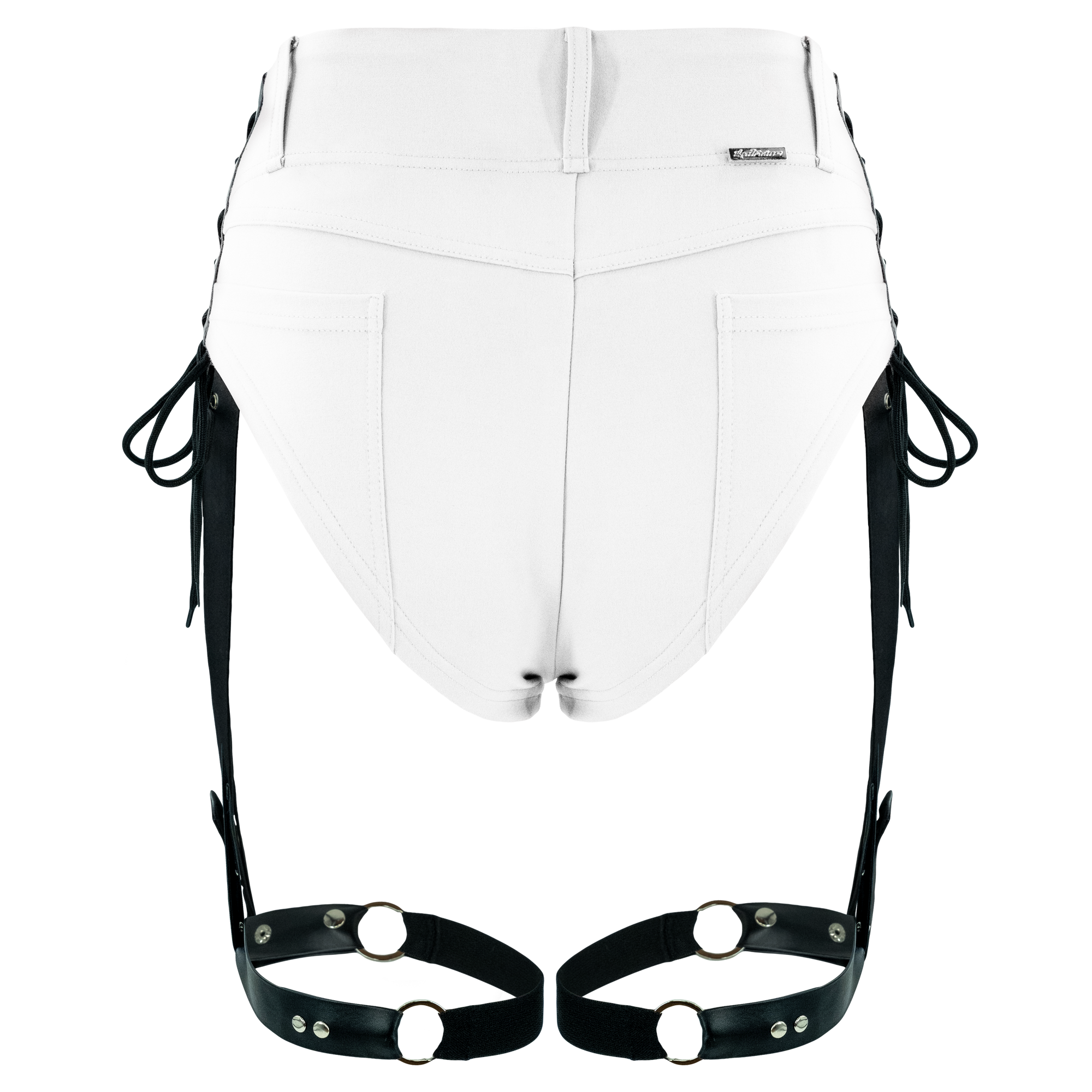 Nocturnal Harness Shorts - White