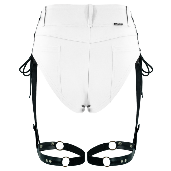 Nocturnal Harness Shorts - White