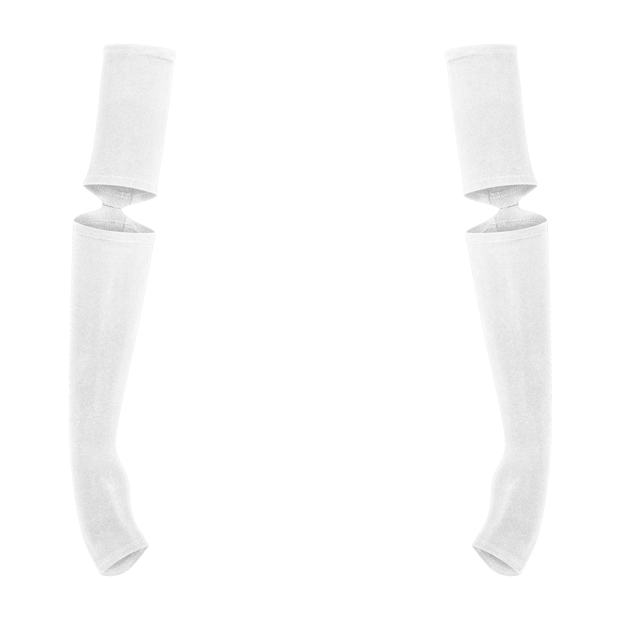 Cutout Arm Sleeves - White