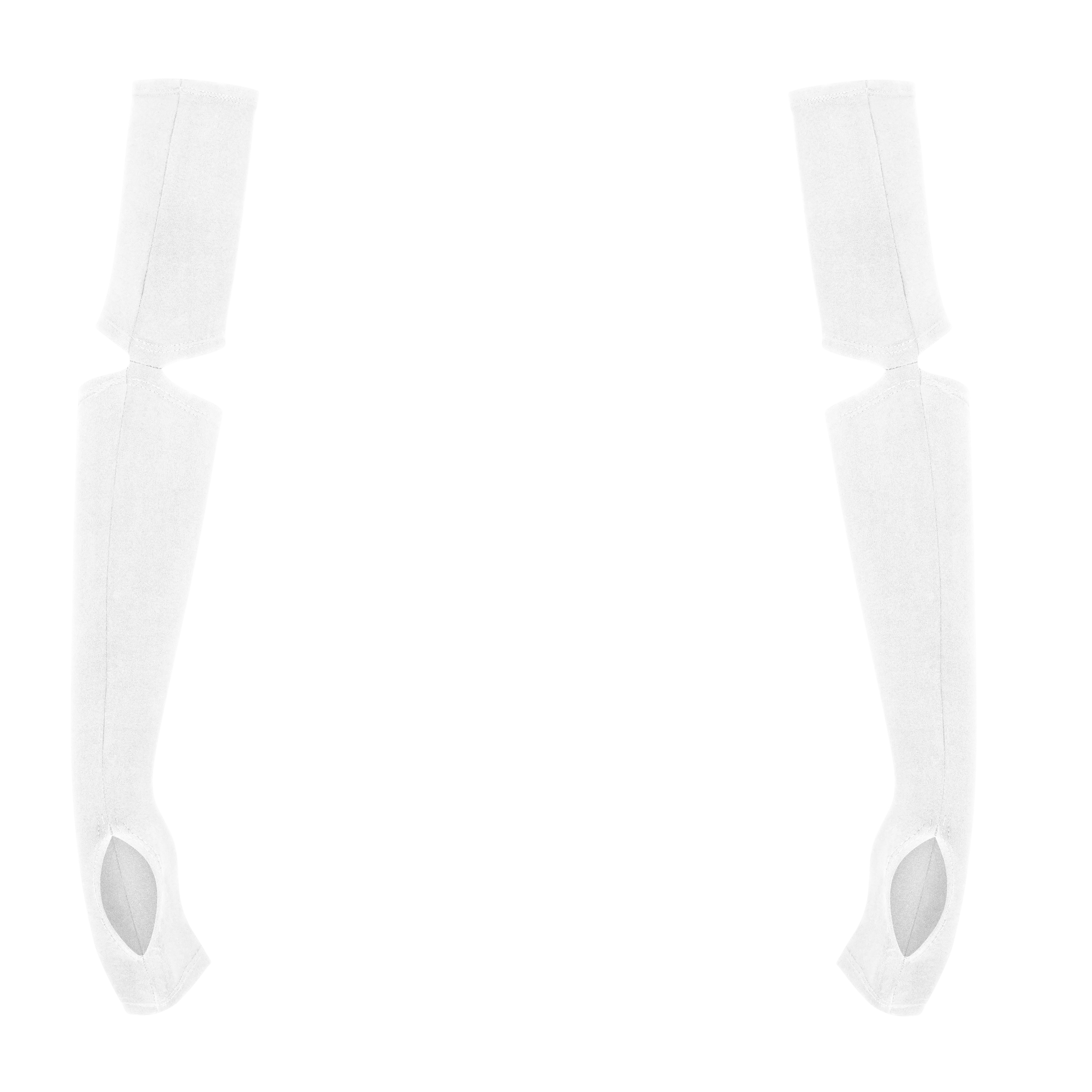 Cutout Arm Sleeves - White