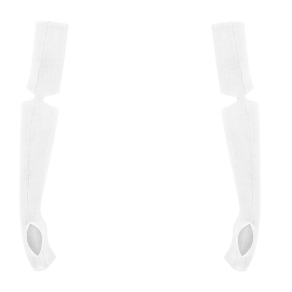 Cutout Arm Sleeves - White