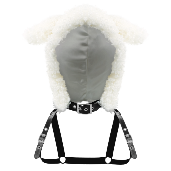 Bunny Hoodie Harness - White