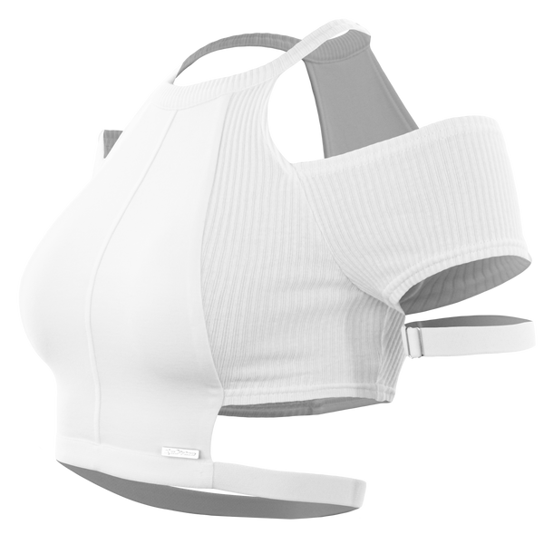 111 Cutouts Top - White