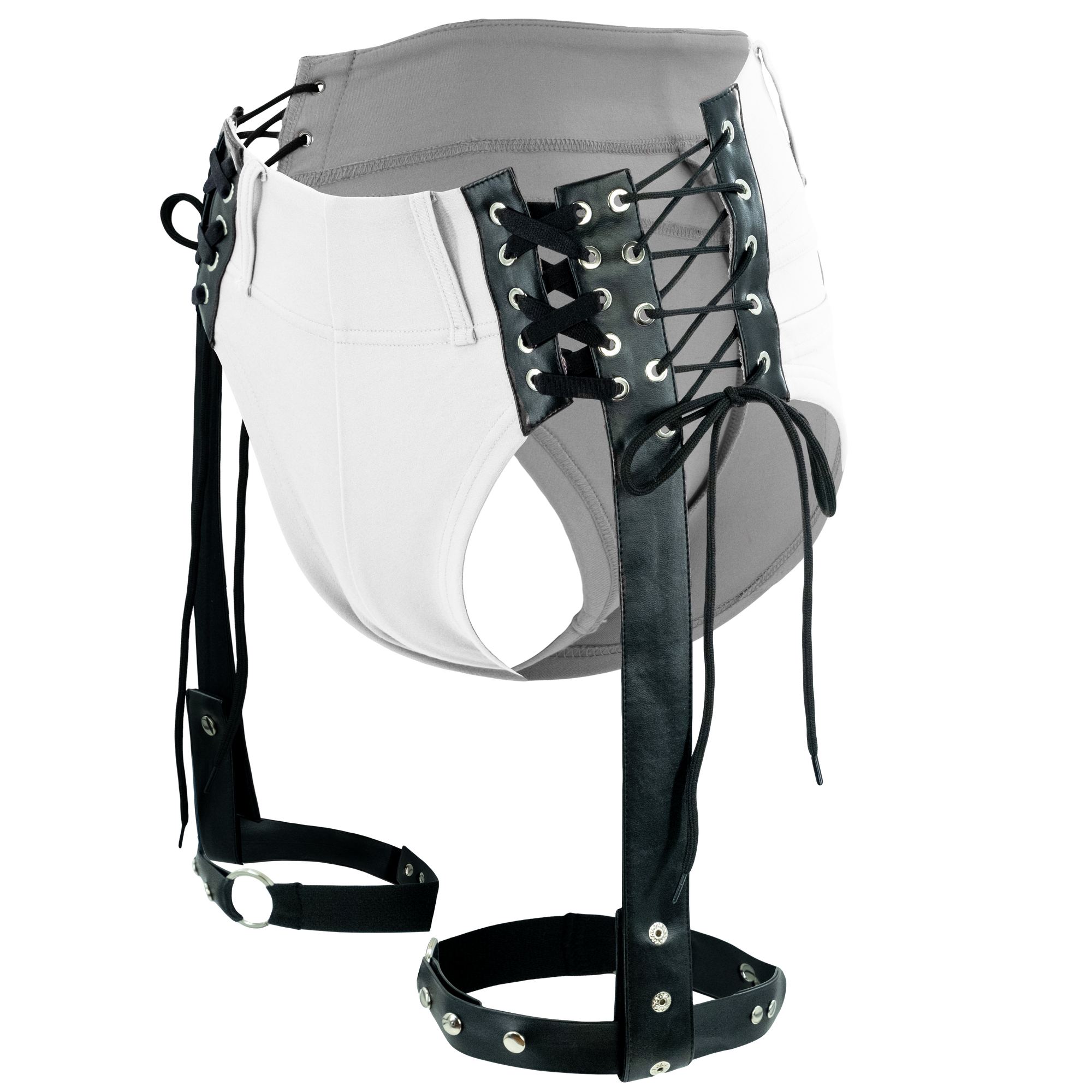 Nocturnal Harness Shorts - White