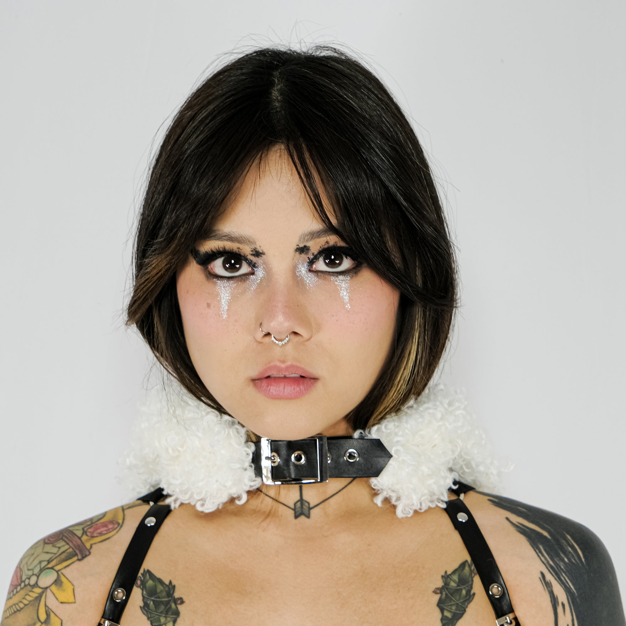 Bunny Hoodie Harness - White