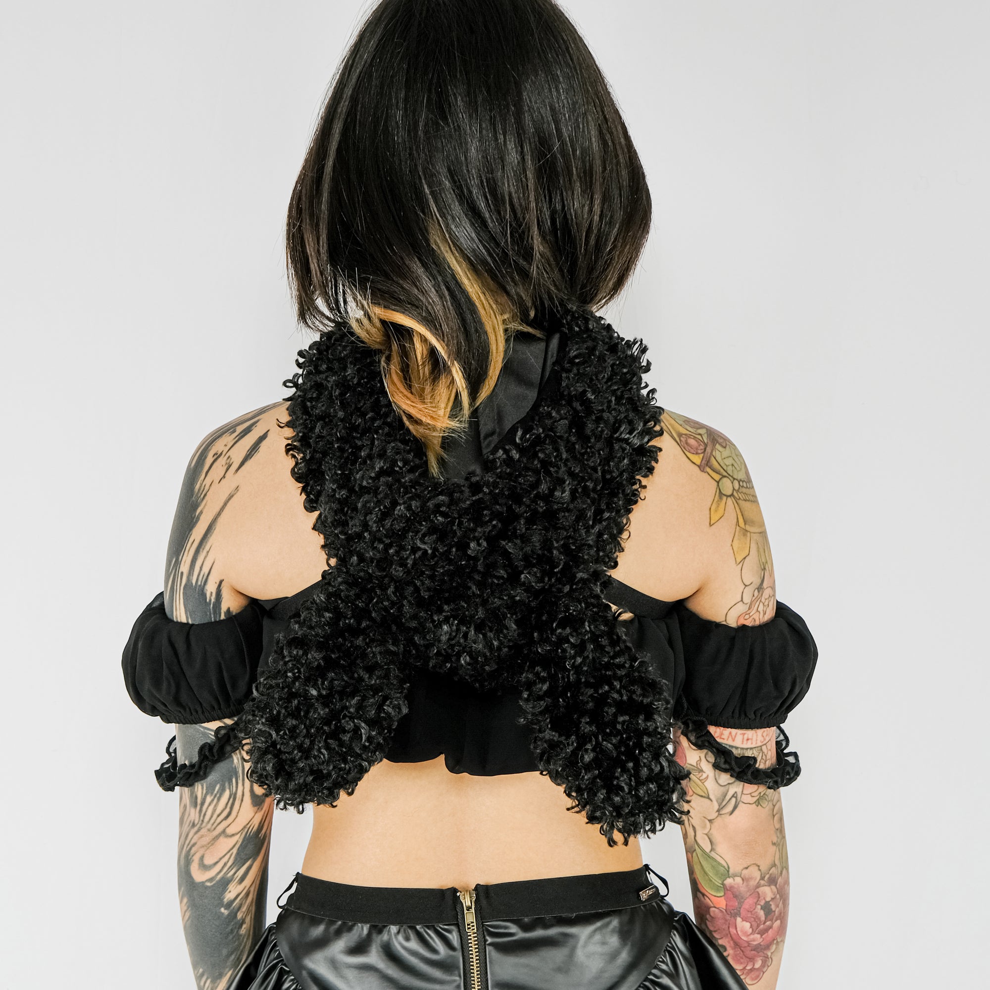 Bunny Hoodie Harness - Black