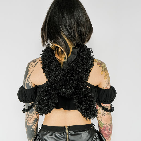Bunny Hoodie Harness - Black
