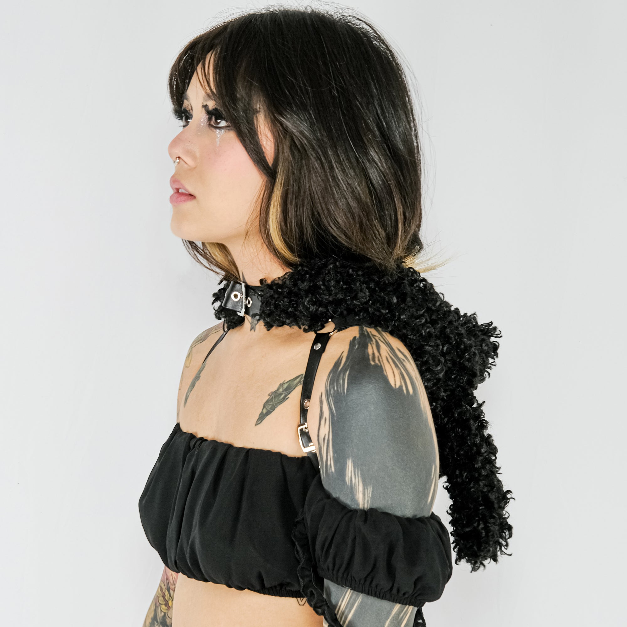 Bunny Hoodie Harness - Black