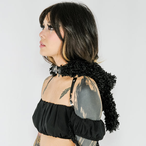 Bunny Hoodie Harness - Black