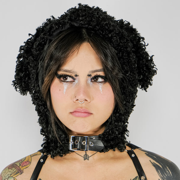Bunny Hoodie Harness - Black