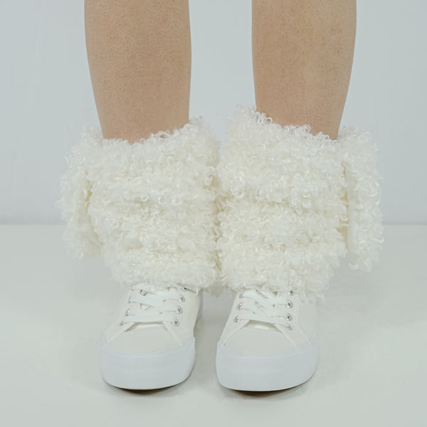 Bunny Legwarmers - White