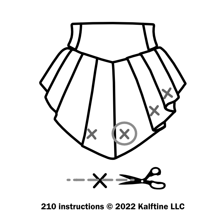 Rodeo Skort - Sky