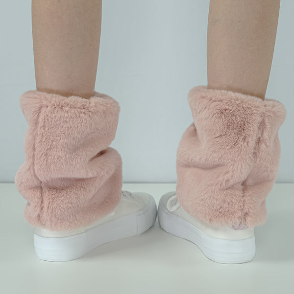 Basic Fuzzy Legwarmers - Pink