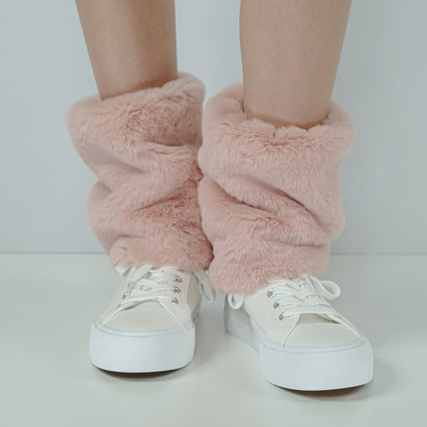 Basic Fuzzy Legwarmers - Pink